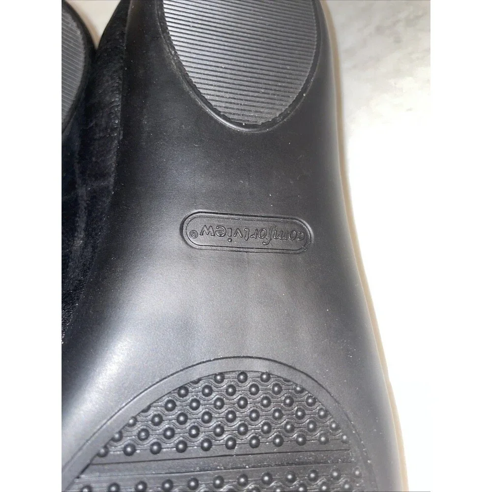 Comfort View Leather Size 12 Wide Royce Flats With Now Tie
